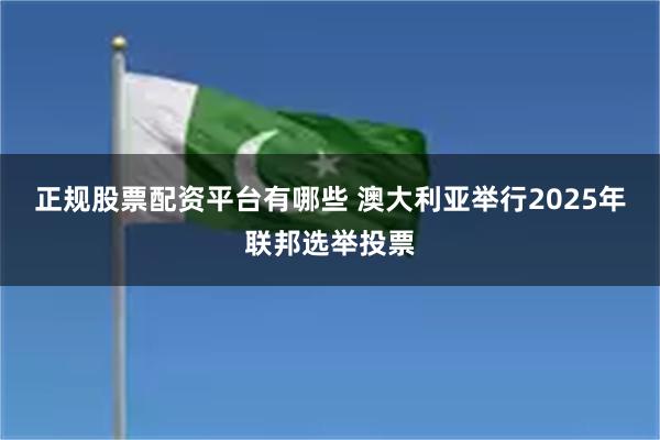 正规股票配资平台有哪些 澳大利亚举行2025年联邦选举投票