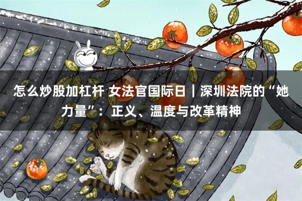 怎么炒股加杠杆 女法官国际日｜深圳法院的“她力量”：正义、温度与改革精神