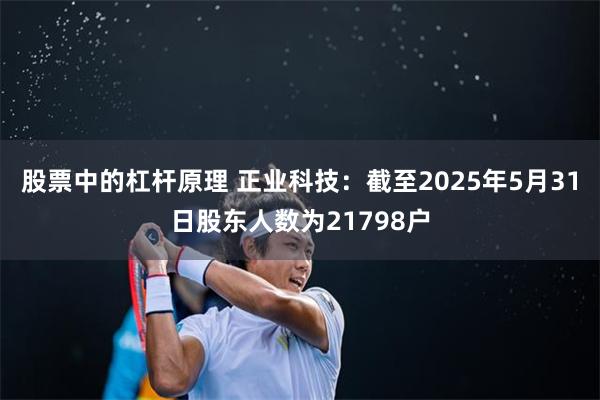 股票中的杠杆原理 正业科技：截至2025年5月31日股东人数为21798户