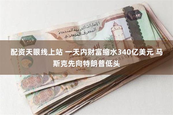 配资天眼线上站 一天内财富缩水340亿美元 马斯克先向特朗普低头