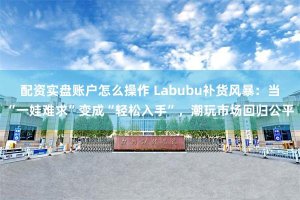 配资实盘账户怎么操作 Labubu补货风暴：当“一娃难求”变成“轻松入手”，潮玩市场回归公平